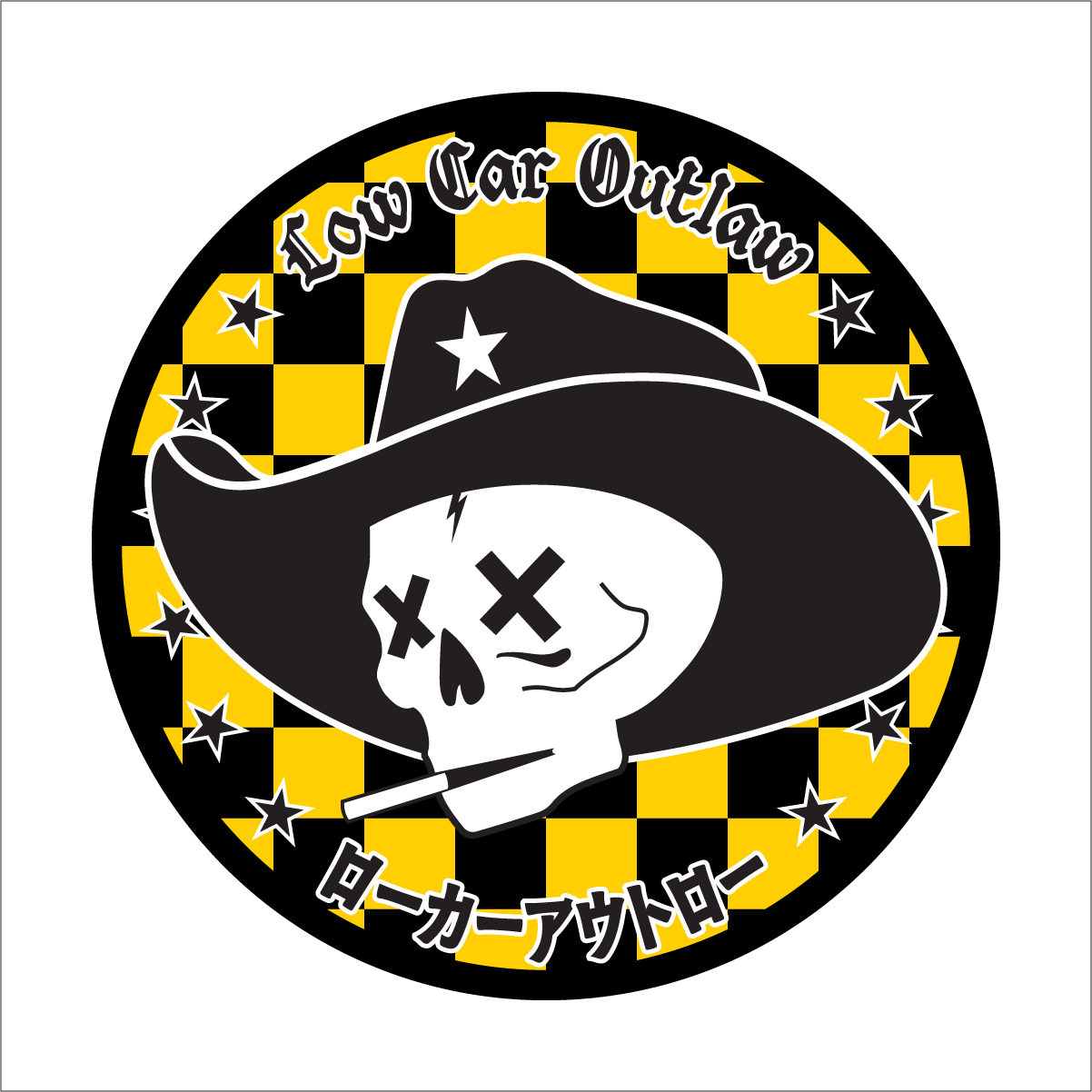 Low Car Outlaw Stickers
