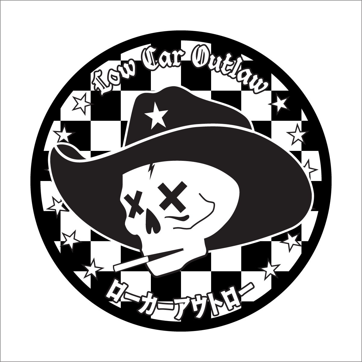 Low Car Outlaw Stickers