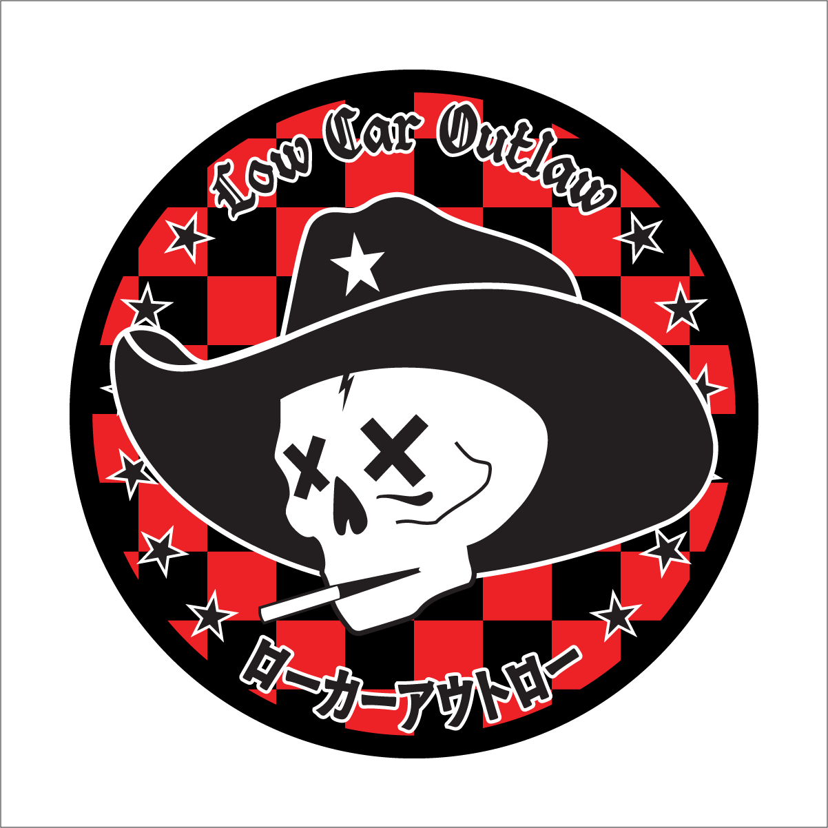 Low Car Outlaw Stickers